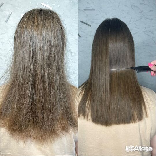 Модель на кератин, ботокс для волос