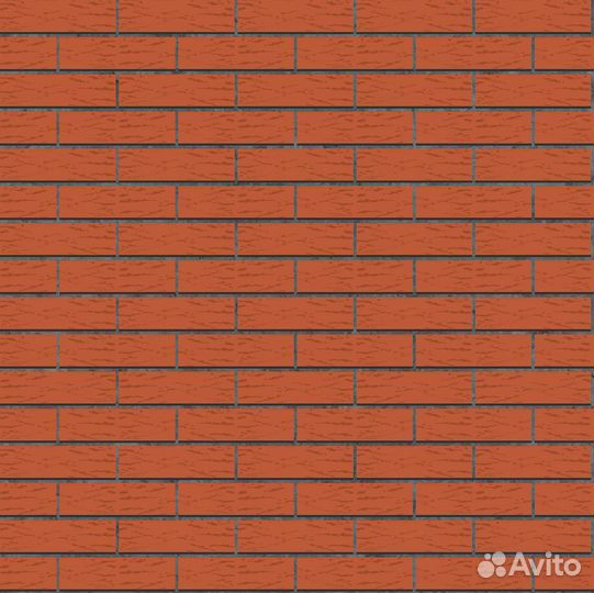 Кирпич лицевой красный рустик