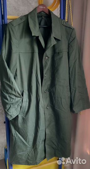 Плащ армейский шерстяной рыбалка