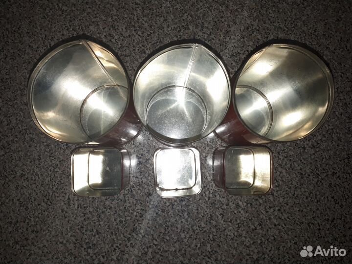 Жестяные банки для сыпучих продуктов СССР