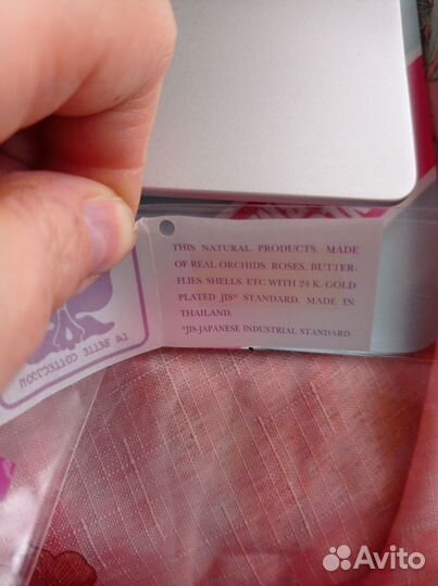 Настоящая орхидея в золоте