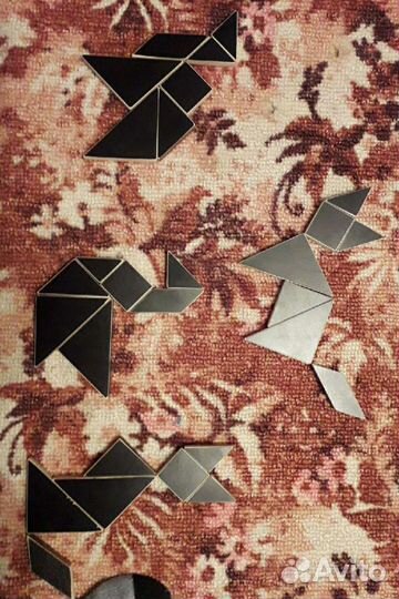 Развивающая игрушка Танграм, из дерева, квадрат 7