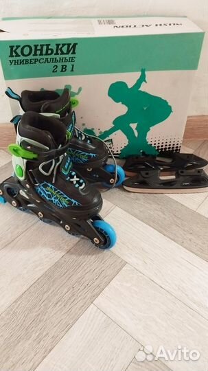Коньки ролики 2 в 1