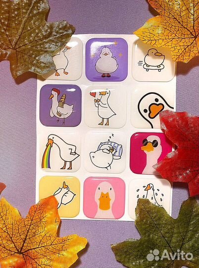 Наклейки объёмные 3D стикеры с Вашим Лого