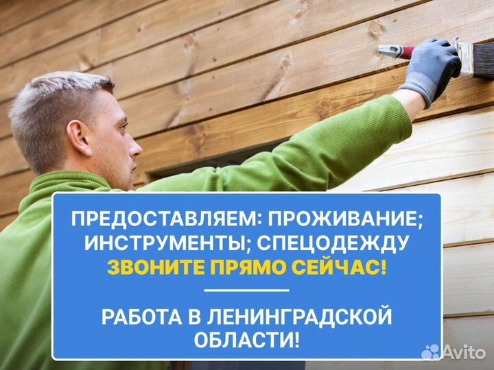 Работа вахтой Плотник (шлифовщик/маляр)
