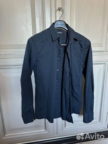 Рубашка Antony Morato 48 L синяя мужская