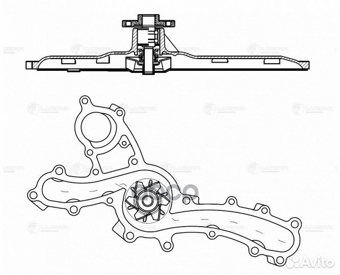 Помпа Lexus GS 05, IS 05- 2.5i/3.0i/3.5i/3.5h