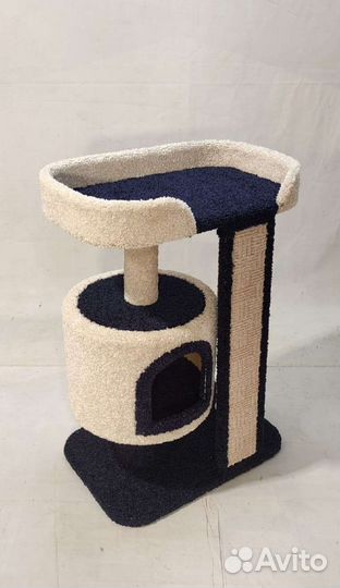 Игровой комплекс для кошек с домиком, лежанкой