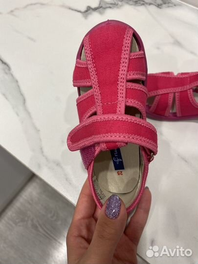 Сандали текстильные 25 для девочки