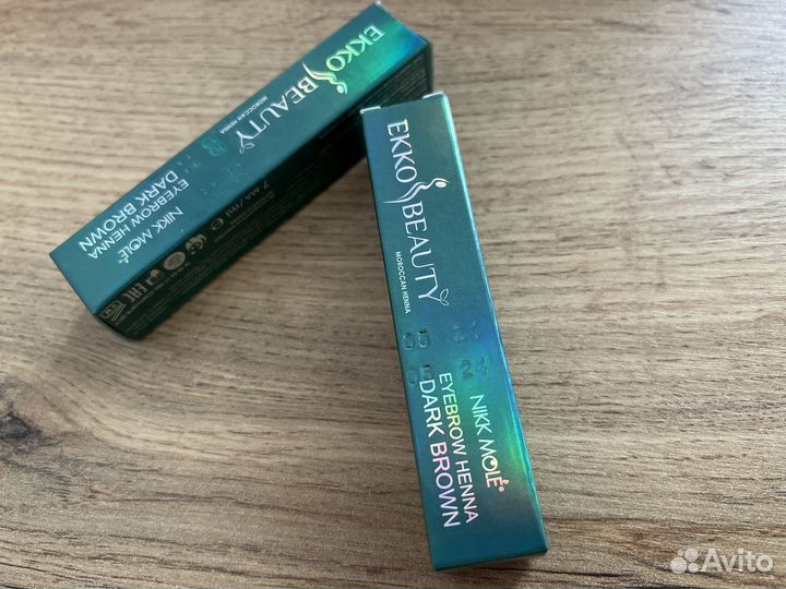 Хна для бровей ekko beauty