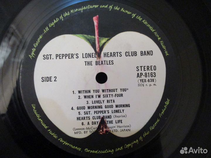 Lp beatles- SGT pepper'S lonely hearts club band