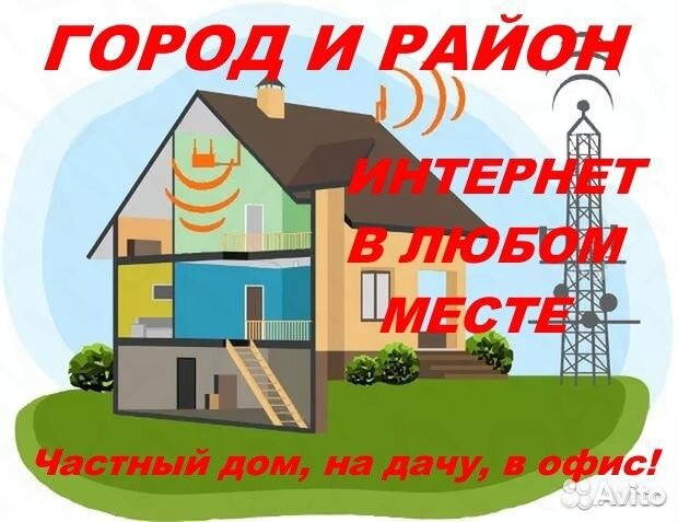 Интернет в Частный Дом, Дачу, Офис, Склад