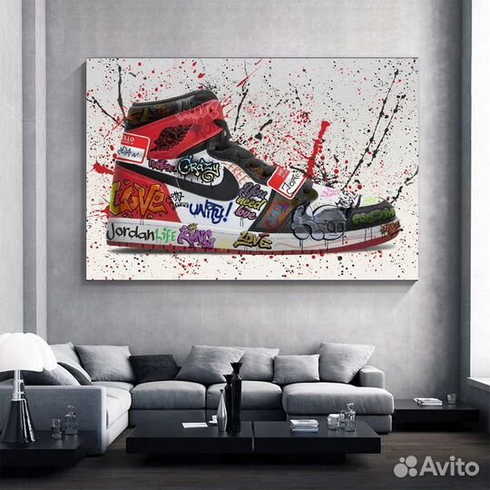 Картины интерьерные кеды