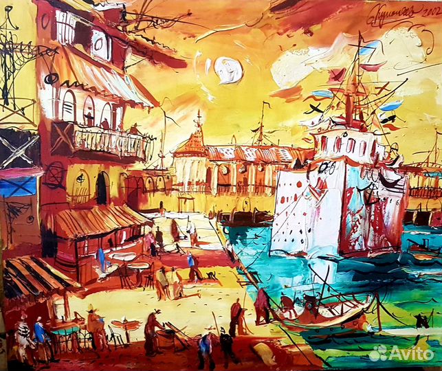 Картина «Встреча корабля» Куманяев Геннадий