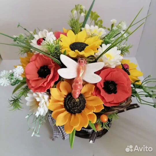 Букет цветов из мыла