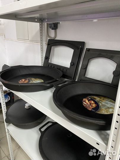 Огромные чугунные сковороды Везувий