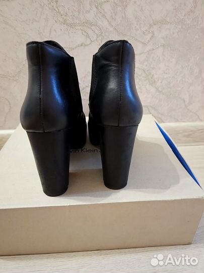 Ботильоны Calvin Klein 39 размер Кожа Зима