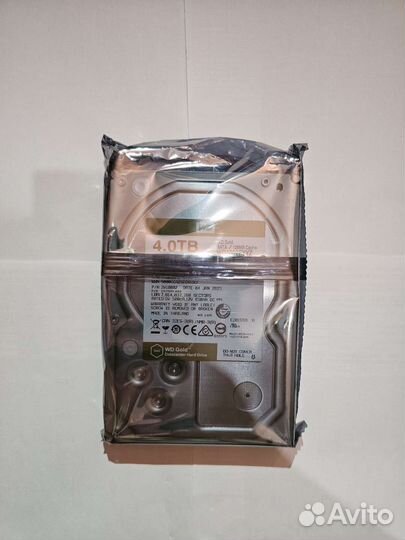 Жёсткий диск Western Digital Gold 4TB WD4002fyyz