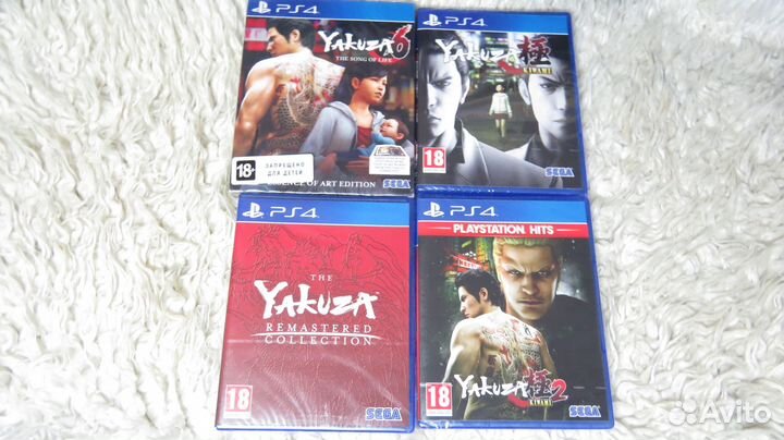 Yakuza 5 дисков PS4