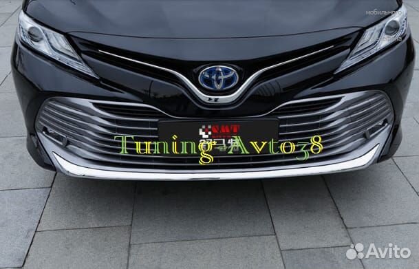 Хром молдинг бампера (нижний ) Toyota Camry XV70
