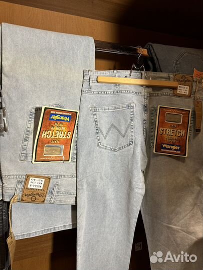 Джинсы Wrangler Прямые Белые 33, 34