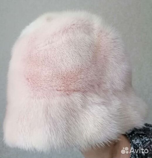 Шляпа цельно-меховая из меха норки