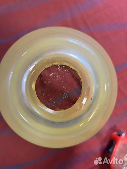 Ваза для цветов богемия цветное стекло СССР