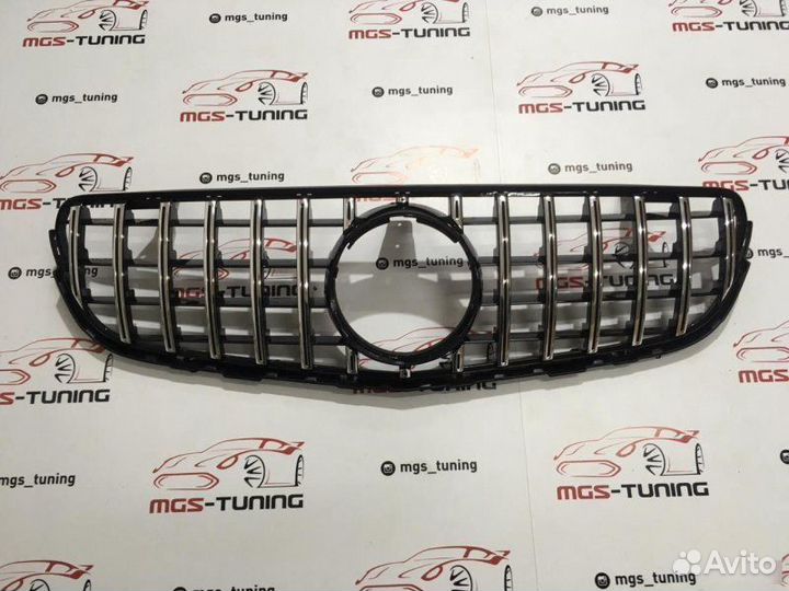 Решетка Mercedes GLC/Coupe GT Без звезды Хром