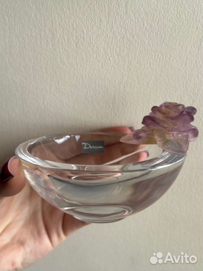 Конфетница Daum с розой оригинал