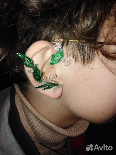 Серьги и каффы ручной работы