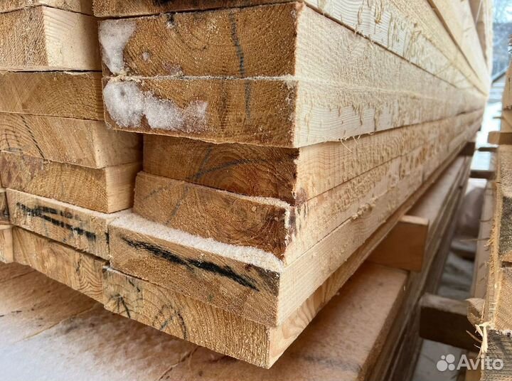 Доска обрезная 40х200х6000мм ГОСТ