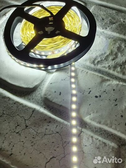 Лента LED Белый (12V-9.6W-120led/m) -6000K -IP20