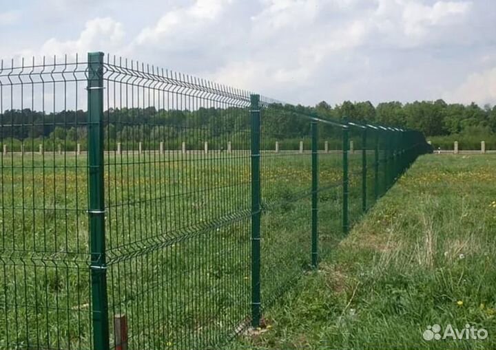 Забор из 3D сетки быстро работа по договору