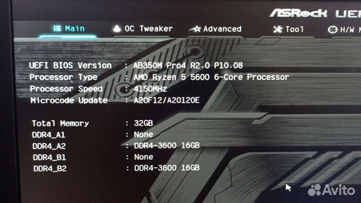 Материнская плата am4 ASRock B350M Pro4 R2.0