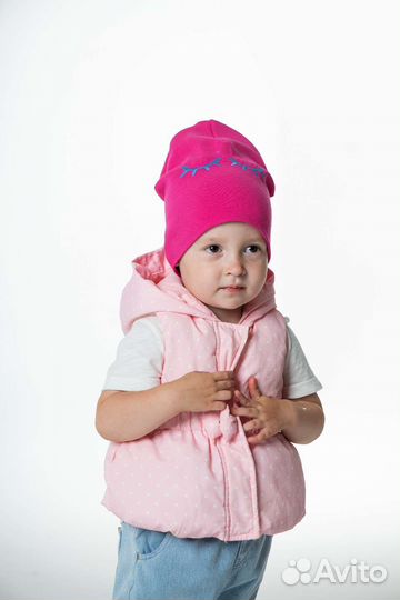 Шапка для девочки 46-48см