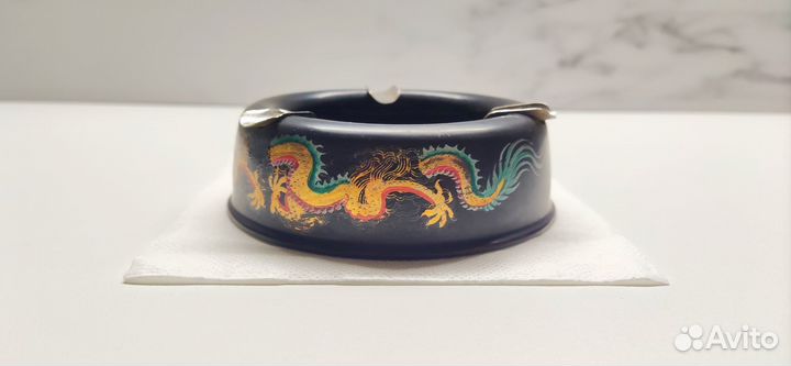 Пепельница Северная Корея 1957 г с драконом