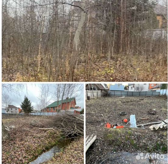 Спил деревьев, удаление пней, расчистка участка