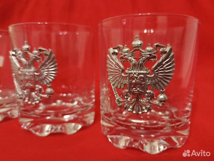 Набор стаканов с Гербом России