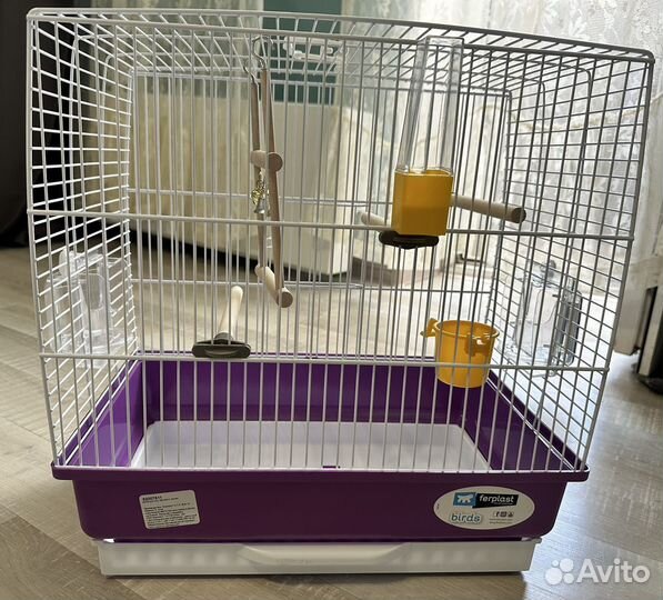 Новая большая клетка для волнистых попугаев