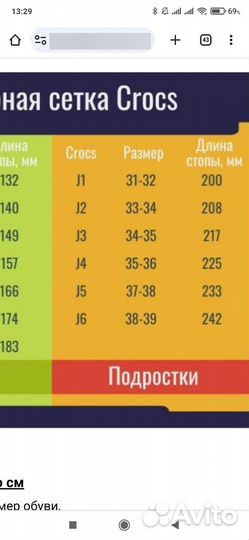 Босоножки для девочки Crocs