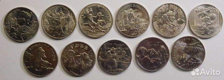 Все юбилейные монеты 25 рубль и Новинки,цветные,пр