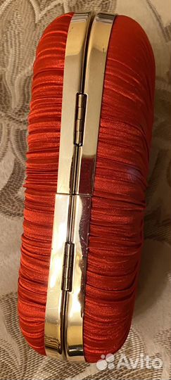 Клатч женский красный