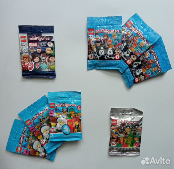 Lego Minifigures series 20,22, Marvel, Disney/2