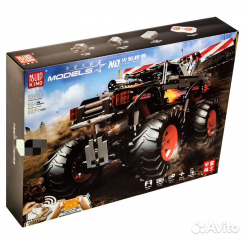 Монстр трак на радиоуправлении, совместим с lego