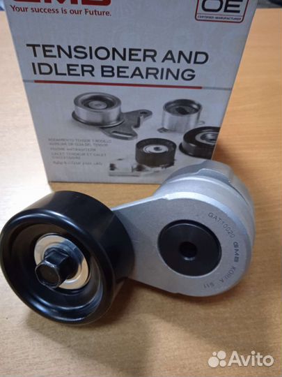 Ролик натяжной ремня Хендай Солярис / Киа Рио