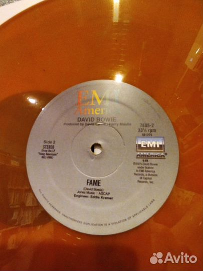 David Bowie - Let's Dance / Fame (оранжевый сингл)