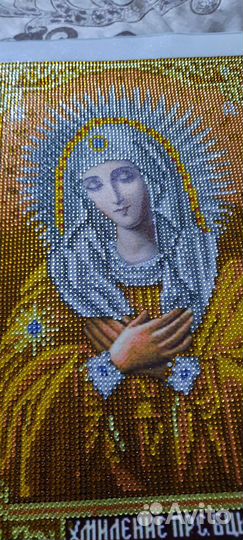 Икона из алмазной мозаики 25 х 35. 2 штуки