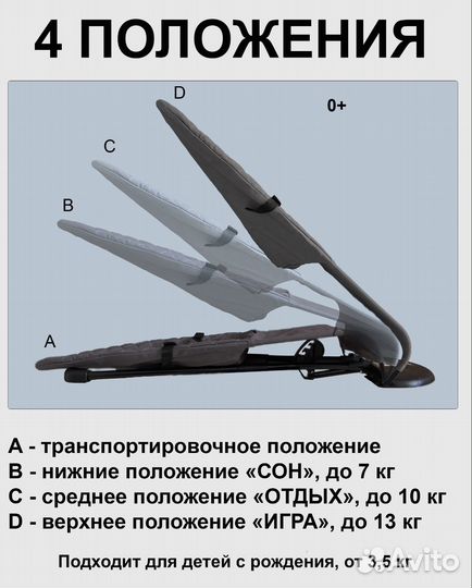 Шезлонг-качалка для малыша