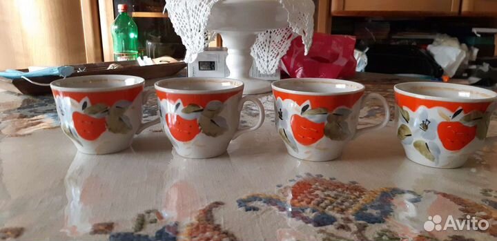 Посуда из СССР, чайница, чашки