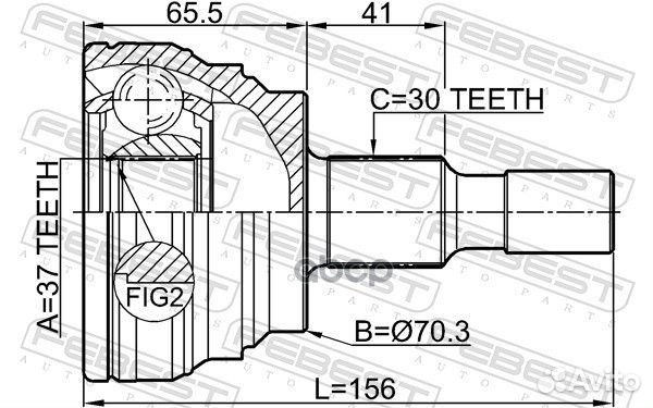 ШРУС внешний mercedes W164 1610-164S 1610-164S